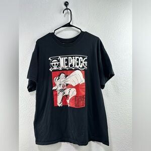 One Piece Men’s Black Graphic T-Shirt Size XL
